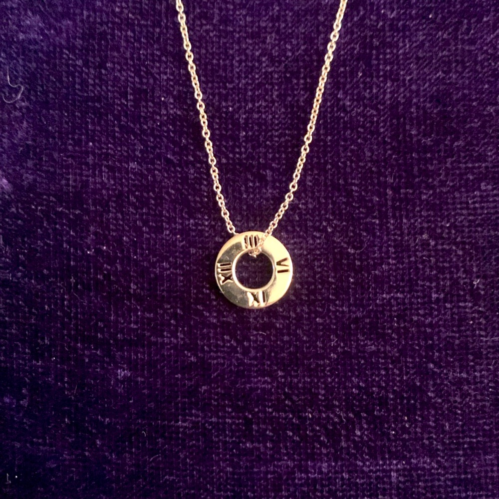 Tiffany & Co. Sterling Silver Necklace and Pendant with original box.